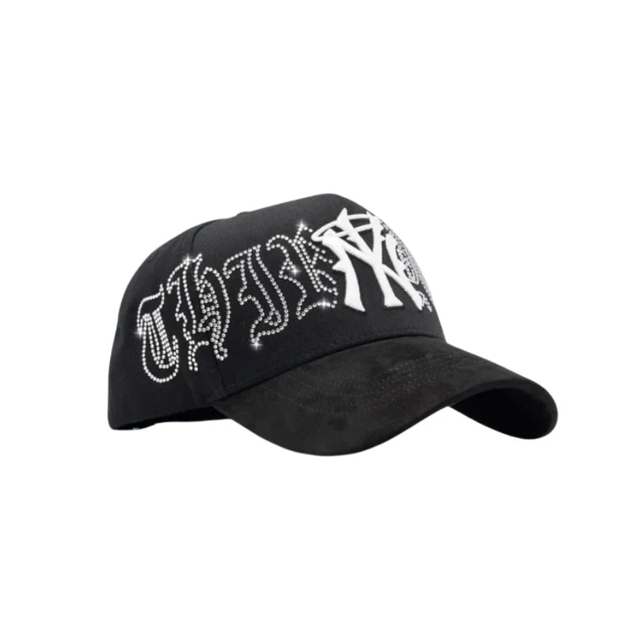 GORRA 31 HATS NY CRYSTAL BLACK WHITE