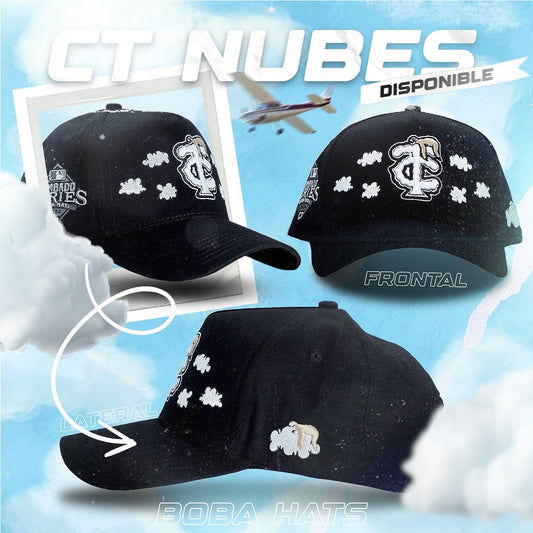 Gorra Boba Hats Ct Tumbado Series Nubes Negra Original